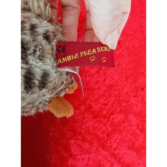 Gamble Pleasures Stuffed Plush Owl Toy 10" Soft Fluffy White & Brown - Picture 5 of 6